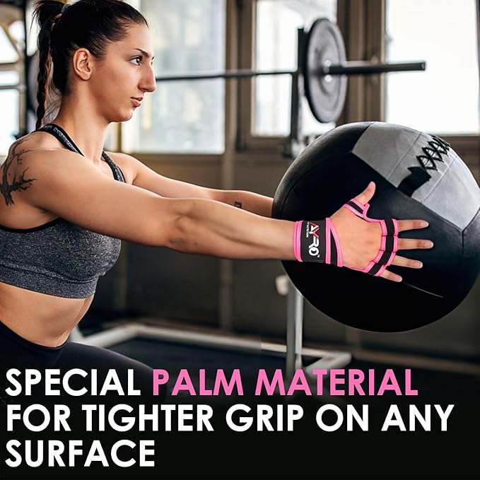 AYRO Workout Gloves for Men & Women – Ventilated Weight Lifting Gloves with Wrist Support - Gym Gloves for Men, Breathable Palm Padding, Non-Slip Grip – Ideal for Gym, Fitness, Cross Training