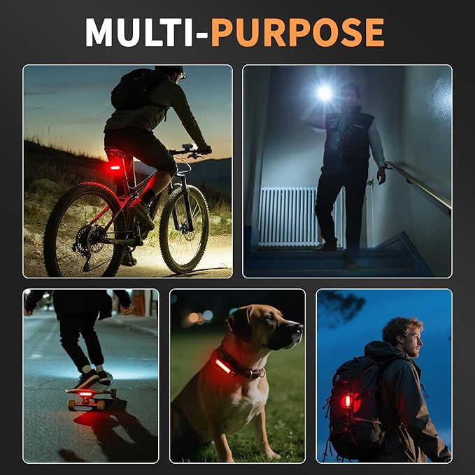 Bike Light for Night Riding, 2000LM/1000LM Bicycle Headlight & Taillight, Multiple Modes,3000mAh/2000mAh USB C Rechargeable Waterproof LED Bright Bike Headlights for Cyclists and Commuters