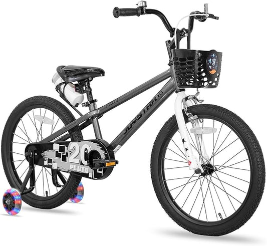 JOYSTAR Pluto 12 14 16 18 20 Inch Kids Bike with Light Up Training Wheels, Kids' Bicycle for Boys Girls Age 3-12 Years, Children Bikes, Multiple Colors