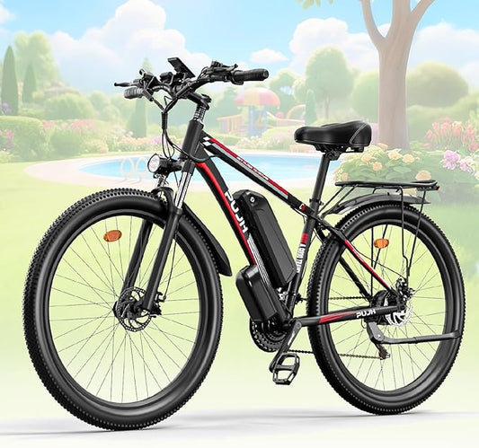Electric Bike for Adults with Peak 1500W, 80Miles 32MPH Commuting Electric Mountain Bike, 48V 17.5Ah Removable Battery 21-Speed Disc Brakes, 29" Tires and Front Suspension