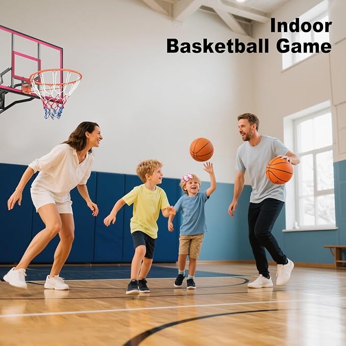 Basketball Hoop Outdoor 8.04-10FT Height Adjustable, Portable Basketball Goal with 44 Inch Shatterproof Backboard, Heavy-Duty Base & Wheels for Youth,Teens,Adults in Backyard,Driveway,Indoor