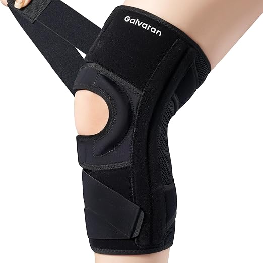 Galvaran Knee Brace for Meniscus Tear:Adjustable Knee Support for Maximum Knee Pain,Side Stabilizers for Injury or Surgery Recovery - Men and Women