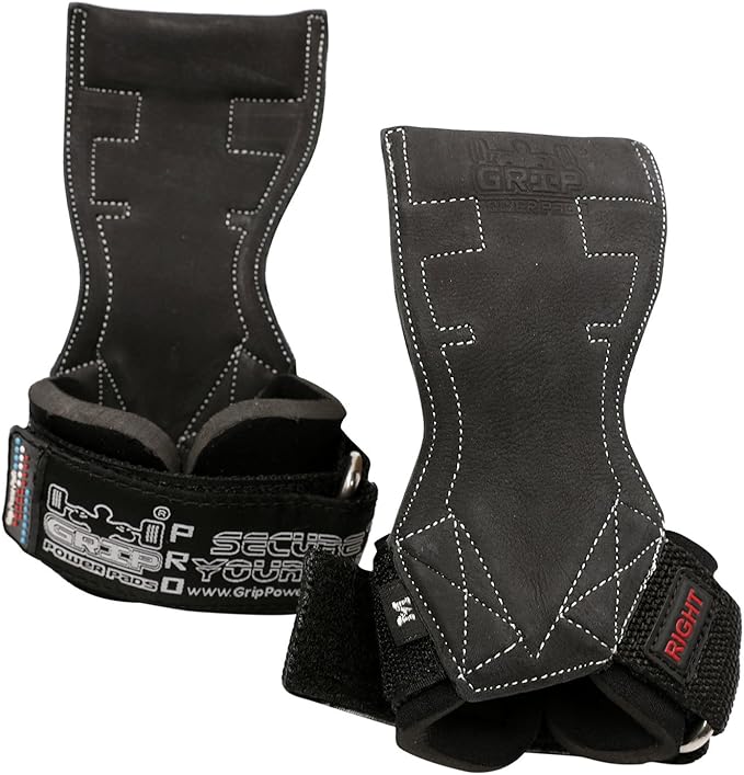 Lifting Grips PRO Weight Gloves Heavy Duty Barbell Gymnastics Straps Alternative to Power Hooks Deadlifts Adjustable Neoprene Padded Wrist Wrap