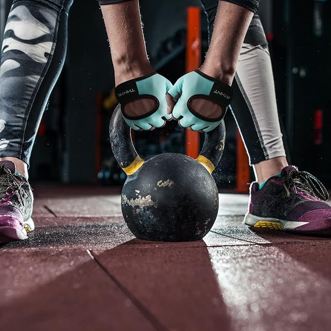 Minimal Weight Lifting Gloves,Short Micro Workout Gloves Grip Pads with Full Palm Protection & Extra Grip for Men Women Weightlifting,Gym,Exercise Training