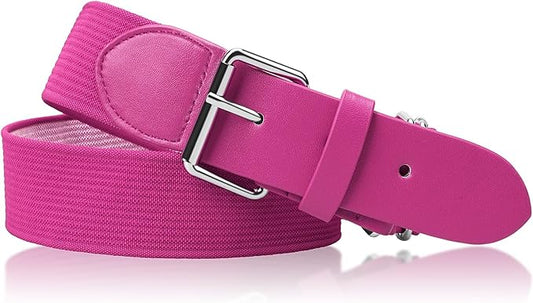 Stelle Baseball/Softball/Fastpitch Belt Girls Sports Elastic Adjustable Boys Uniform Belts Youth and Adult Sizes