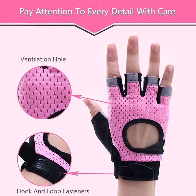 Workout Gloves for Men and Women, Breathable Exercise Gloves for Weight Lifting, Cycling, Gym, Training, Fitness