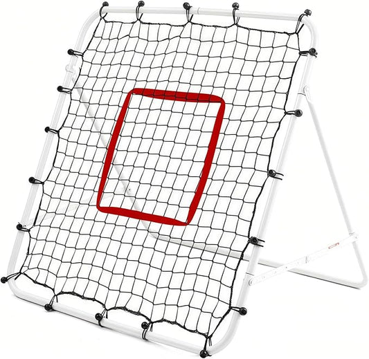 Soccer Rebounder Net - Portable Bounce Back Trainer for Soccer, Baseball, Softball & Lacrosse | Adjustable Practice Target Pitchback Net for Backyard Training Equipment Gift for Kids & Adults