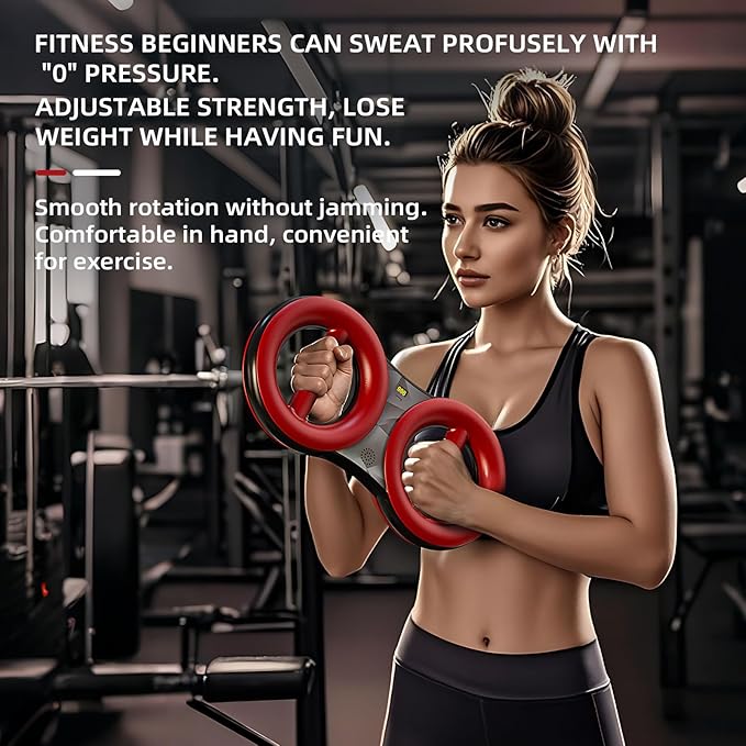 Rotator Machine Forearm Exerciser strengthener Strength Training Unisex Digital Display Adjustable Resistance Non Slip Rubber Coating Home/Gym Workouts Equipment