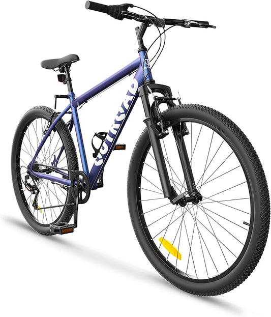 Betterland 26 Inch Mountain Bike, 7/21Speed Adult Bicycle with Dual V Brakes,Front Suspension, High Carbon Steel Frame, with Adjustable Ergonomic Seat Bicycle