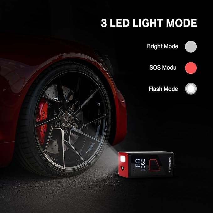 Tire inflator Portable Air Compressor, 150PSI Portable inflator for Car, Air Pump for Car Tires with Tire Pressure Gauge Tools, Smart Pump Tire inflator, Motorcycle & Bike