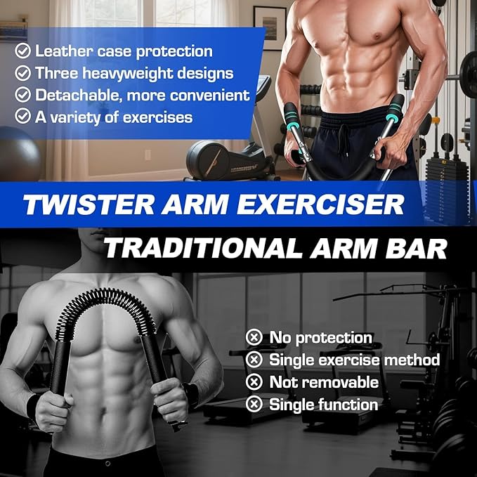 Chest Clip Muscle, 40-100Lb Adjustable Chest Workout Equipment, Twister Arm Trainer for Chest Clip Muscle & Arm Strength, Portable Home Strength Training Fitness Equipment for Upper Body Muscle