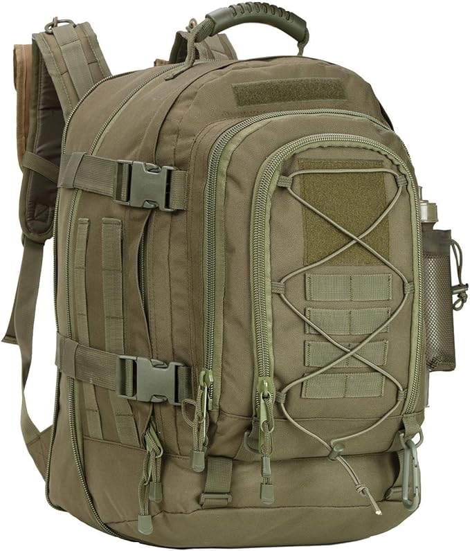 Expandable 40-64L Military Tactical Backpack 3 Day Bag Hiking Gym Sport Camping