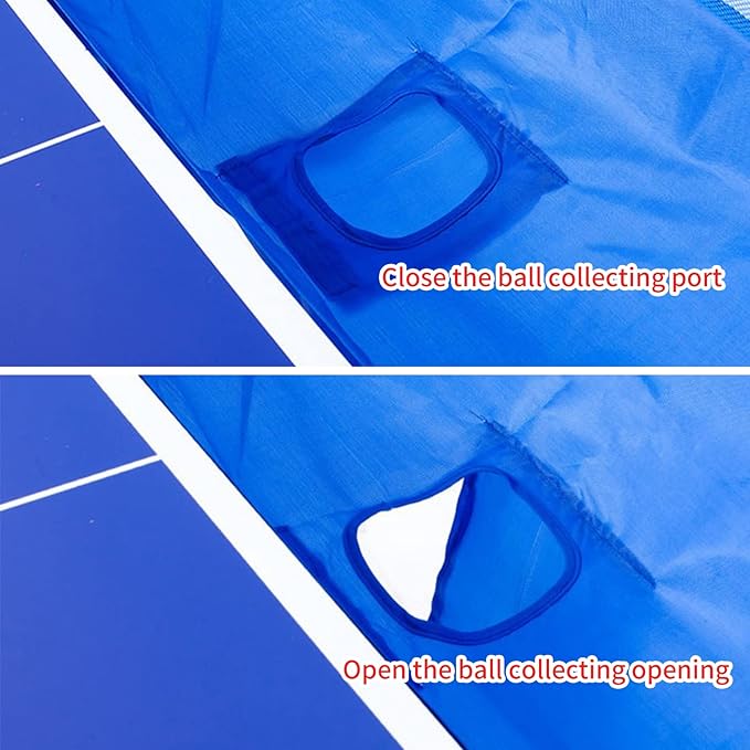 Table Tennis Ball Catch Net, Practice Net Multi-Ball Collection Net Training Tool, Table Tennis Robot for Serve Catcher Equipment for Ball Collection,Serve or Multi-Ball Training