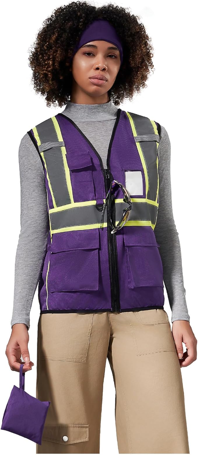 AYKRM 11 color Ladies High Vis Reflective Safety Vest for Women