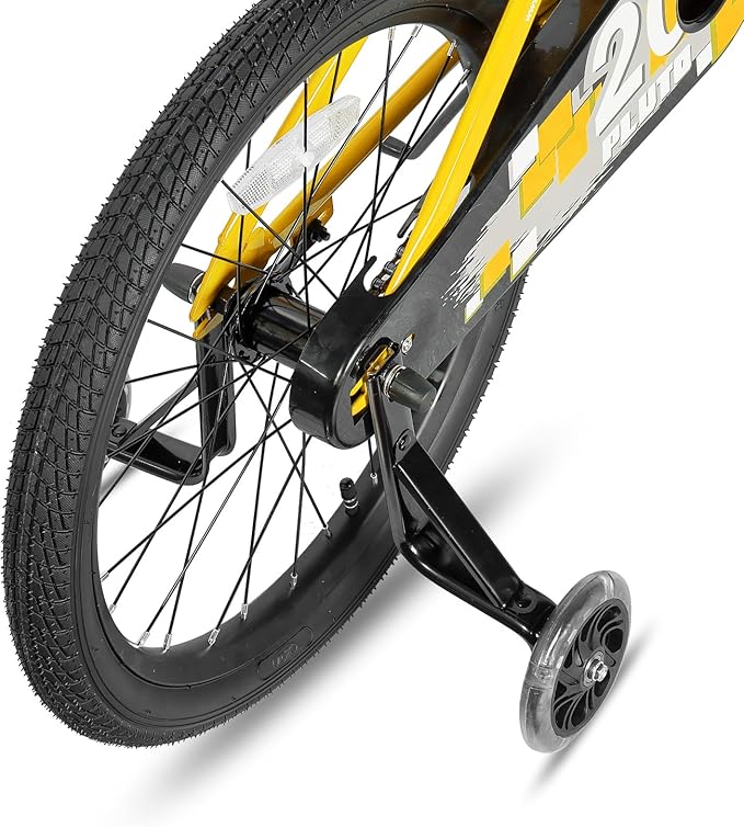 JOYSTAR Pluto 12 14 16 18 20 Inch Kids Bike with Light Up Training Wheels, Kids' Bicycle for Boys Girls Age 3-12 Years, Children Bikes, Multiple Colors