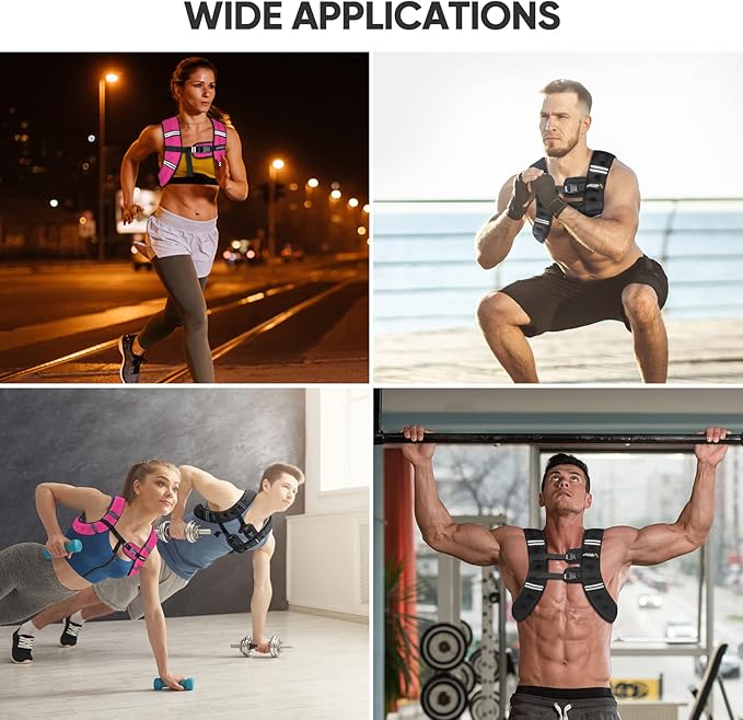 APEXUP Weighted Vest Men Women, Weight Vest for Women Workout Equipment for Strength Training Running