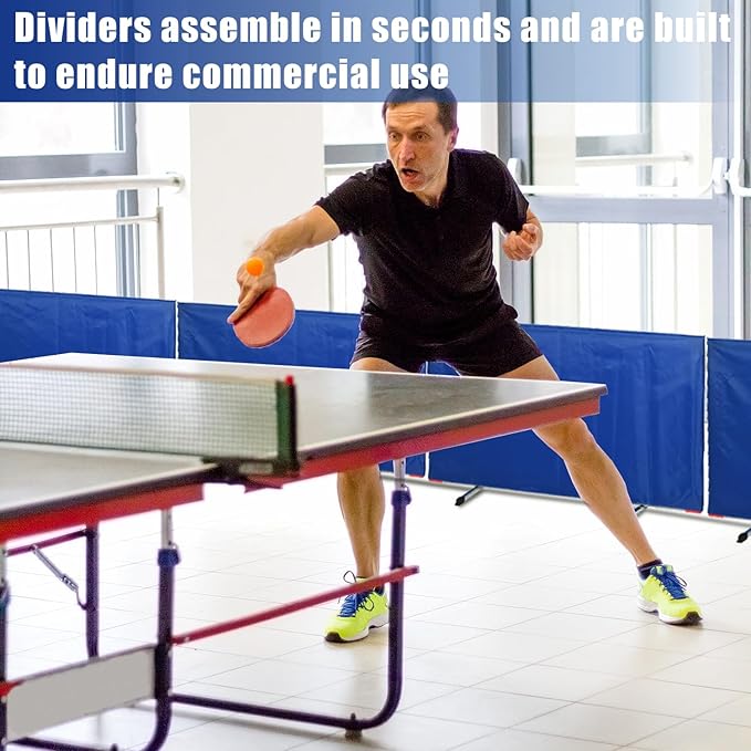 4pcs Portable Table Tennis Barrier - 55"x29.5" Durable 420D Oxford Cloth Baffle for Quick Ball Pickup | Professional Surround Block for Court, Training & Home Use