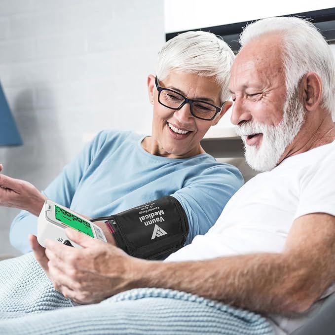 FSA/HSA Eligible, Vaunn Medical Automatic Upper Arm Blood Pressure Monitor, Medium Arm Cuff 8.7" - 16.5"