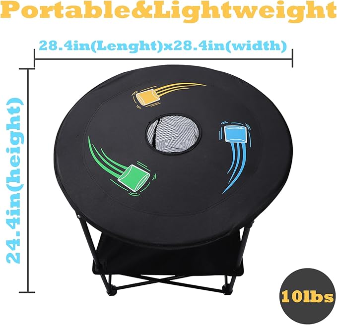 HOROW Bean Bag Toss Game - New Upgraded Portable Cornhole Set with 12 Bags, Foldable Design with Storage Layer - Lawn Games, Beach and Yard Games for Adults and Family