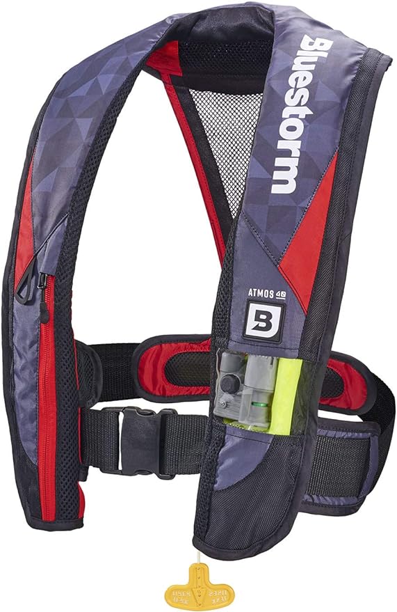 BLUESTORM Atmos 40 Automatic/Manual Inflatable PFD Life Jacket for Adults | US Coast Guard (USCG) Approved Life Vest
