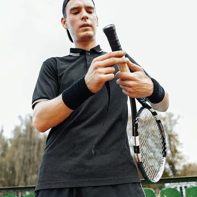 Jerify 24 Pieces Tennis Racket Grip Tape, Precut Badminton Racket Overgrips Tape with Velvety Comfort for Anti Slip and Absorbent Grip