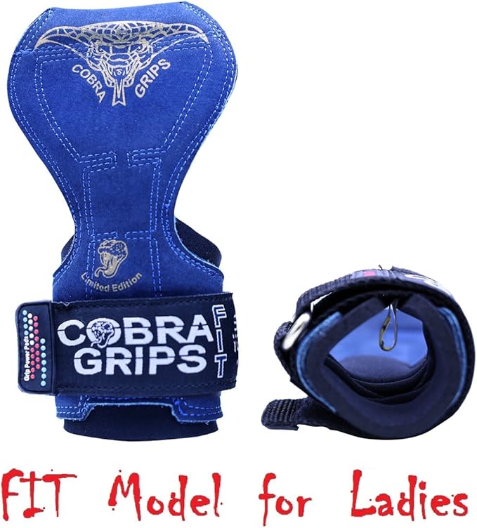 Cobra Grips PRO Weight Lifting Gloves Heavy Duty Straps Alternative Power Lifting Hooks for Deadlifts Adjustable Neoprene Padded Wrist Support Bodybuilding