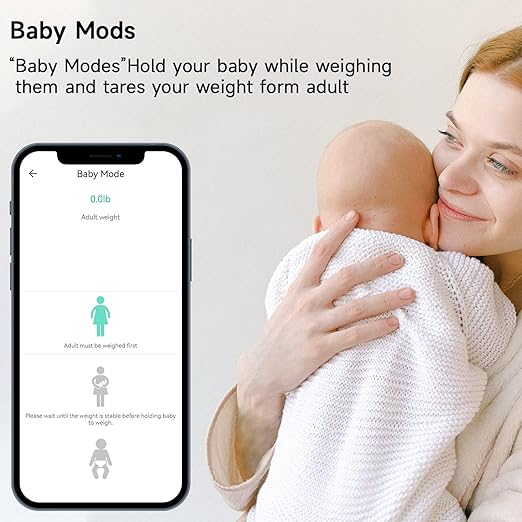 EEBBL Weight Scale for Body Fat with Handle, 20 Precise Body Biological Analyzer, Digital Bathroom Weighing Bluetooth Scale, Body Composition Monitor Health Analyzer 400 lbs - Black，with Baby/Pet Mode