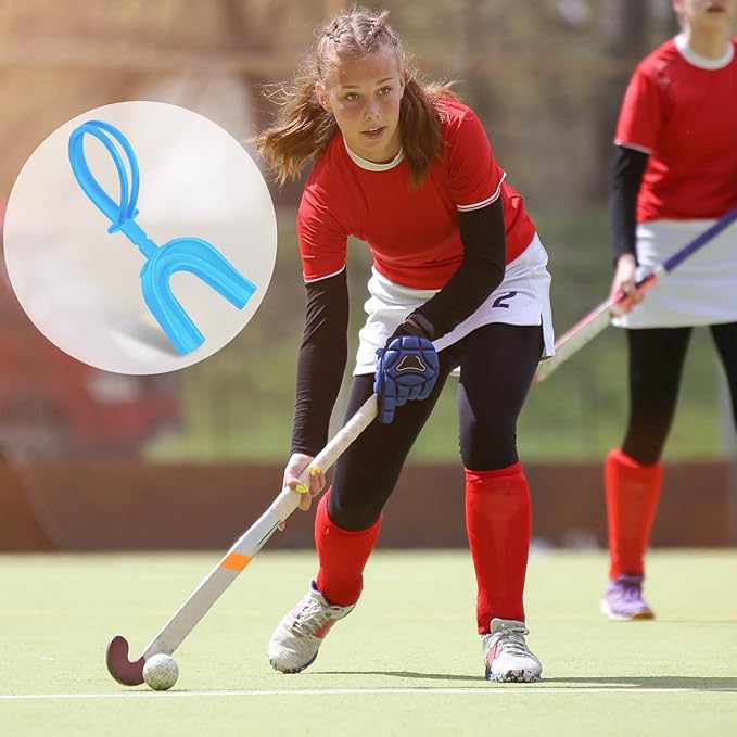 Dunzy 10 Pcs Strapped Mouth Guard Sports Mouthguard with Strap No Boiling Mouthguard Adult Youth Football Mouthpiece Mouth Protector for Boxing Basketball Lacrosse