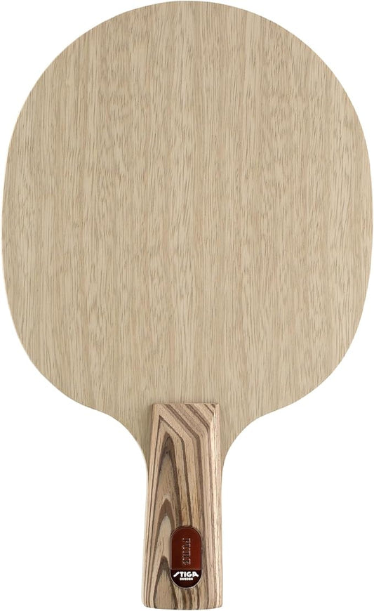 Stiga Pure Table Tennis Blade, Round Wood Blade for Experienced Advanced Offensive Players, Competition Approved