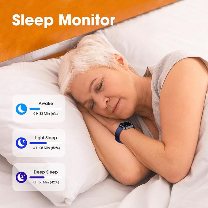 Pedometer Watch Senior Friendly No App/Phone Required, Waterproof Fitness Tracker Watch with Step Counter Calories/Sleep Tracker for Walking Running for Men Women