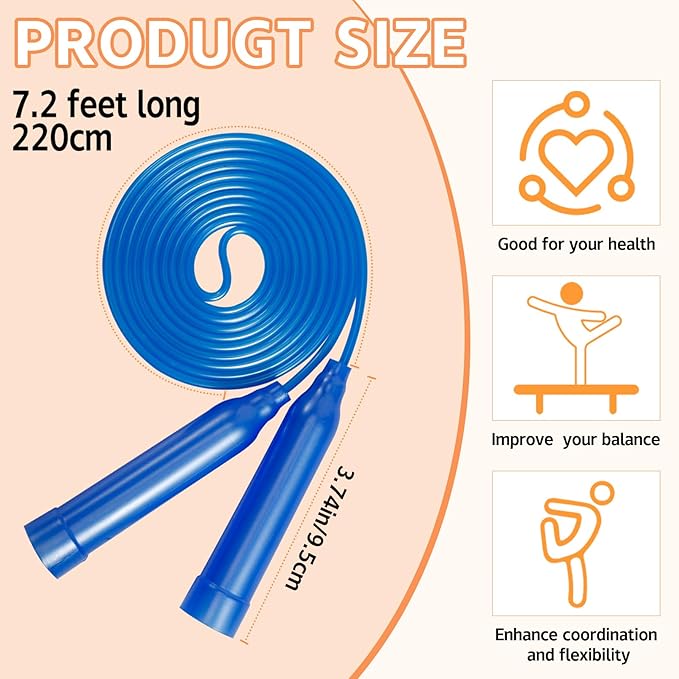30 Pcs Kids Jump Rope,Colorful Jump Ropes for Kids,7.2 Feet Plastic Jump Ropes,Adjustable Skipping Rope,Jumping Ropes for Party Favors,Birthday Gifts,Indoor Outdoor Activity