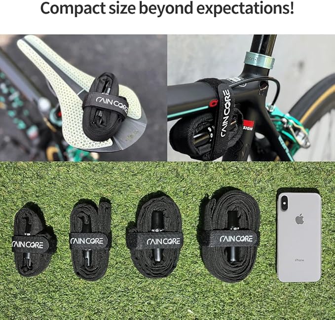 RAINCORE Light Weight Bike Cable Lock for Heavy Duti Anti Theft - 39inch (100cm) - 0.33lb (151g) - Bike Chain Lock with Chain Cutter Proof Fiber - Patented Korea - Security Cable (39 inches)