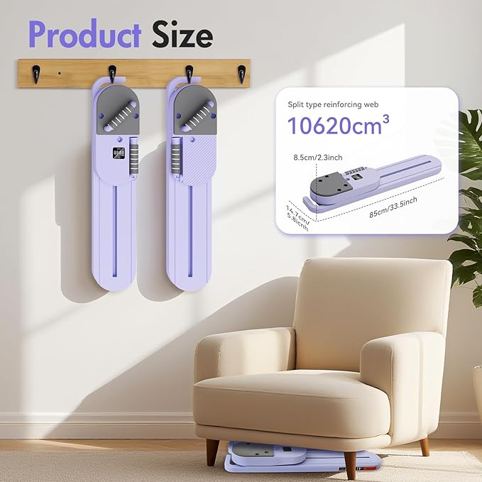 6-in-1 Portable Pilates Board, Split Reformer with Resistance Bands, Detachable Hanging Design with LED Display for Home Pilates, for Women & Men to Shape, Exercise & Strengthen Core
