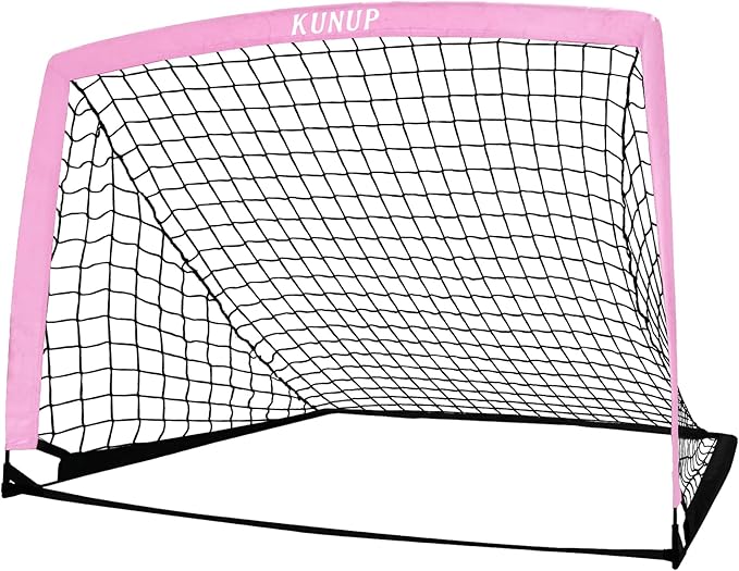 5×3 6x4 9x5 FT Portable Kids Soccer Goal for Backyard, Foldable Soccer Practice Net with Carrying Bag for Toddler Youth Adult Pop Up Soccer Training Equipment Indoor and Outdoor Sports Game