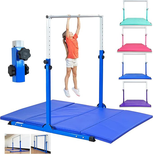 MARFULA Gymnastic Bar for Kids Gymnastic Kip Bar Horizontal Bar Gymnastic Training Equipment for Kids 3-15 Years Home and Club Use
