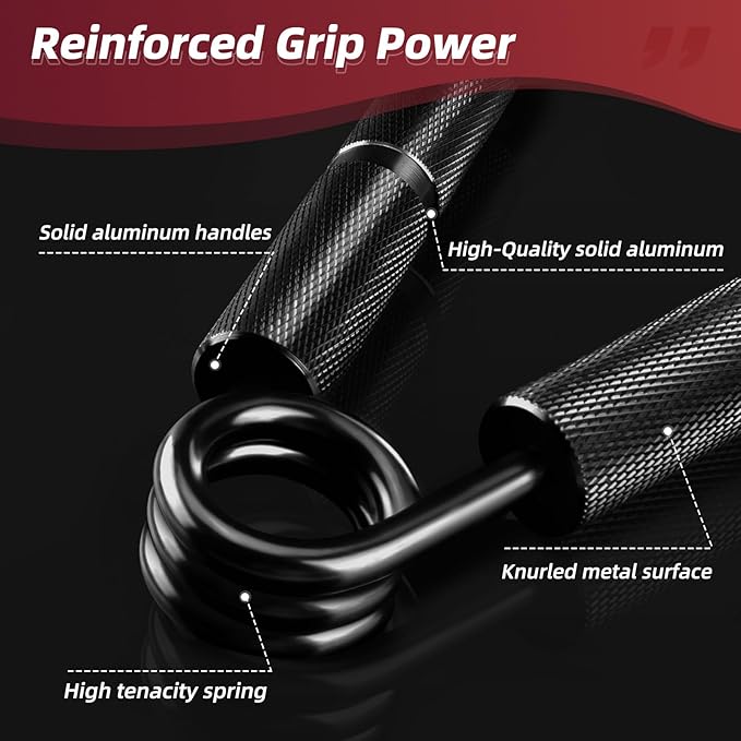 Hand Grip Strengthener Set, 6-Pack 50LB to 300LB Hand Grips Finger Strengthener, Heavy-Duty Grip Strength Trainer with Protective Foam for Forearm Exercise, Hand Gripper, Hand Therapy, Ideal for Home Gym and Muscle Building