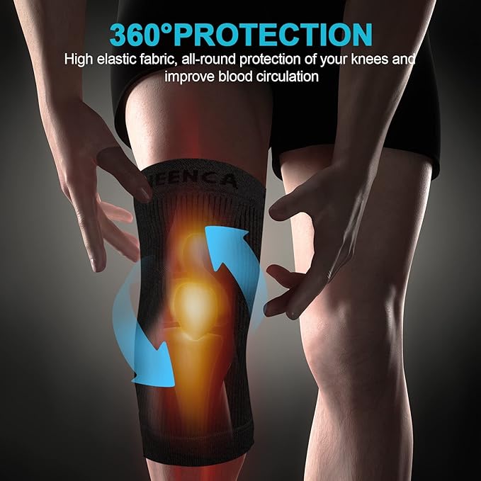 NEENCA Knee Sleeve – Knee Braces for Knee Pain, Joint Pain Relief, Swelling, Inflammation Relief, and Circulation, Knee Support for Women and Men