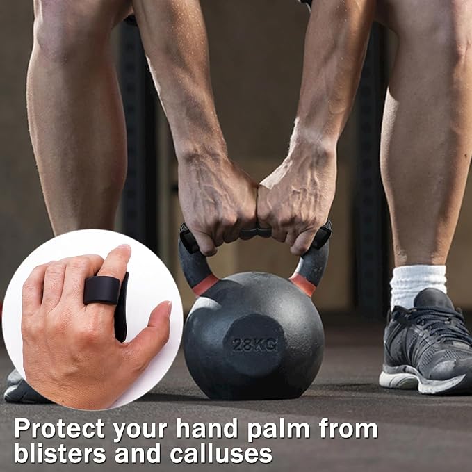 Upgrade Rypt Grip Gym Hand Grip Weight Lifting Grip for Men and Women Anti- Slip Workout Grips-Soft Silicone Hand Palm Protector Gloves for Weight lifting Push-Ups Gym Training and Exercise-Black.