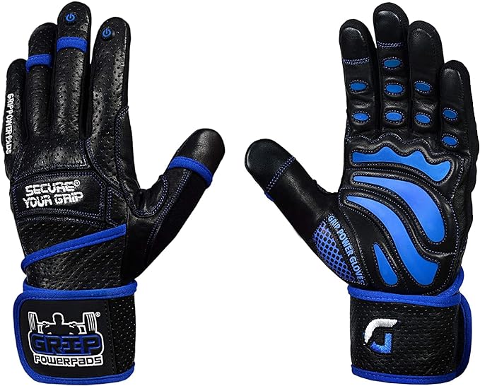 Elite Leather Gym Gloves with Built in 2" Wide Wrist Wraps Grip & Design for Weightlifting Power Lifting Bodybuilding & Strength Training Workout Exercises, Size : XX-Large