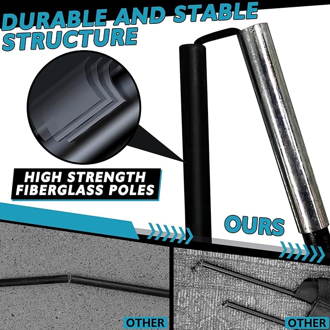 2 of 5×3 6x4 9x5 FT Portable Kids Soccer Goals Set, Foldable Soccer Practice Nets for Backyard with Carrying Bag for Toddler Youth Pop Up Soccer Training Equipment Indoor Outdoor Sports Game Gift