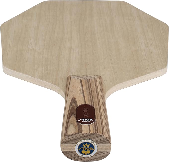 Stiga Pure Cybershape Table Tennis Blade, Wood Blade for Experienced Advanced Offensive Players, Competition Approved