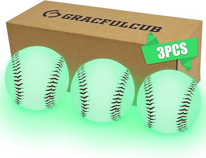 Gracfulcub Baseball Ball, Official Game Baseballs for Youth and Adult Baseball Players Training, Official Size and Weight Suitable for Batting Fielding Hitting Pitching Practice