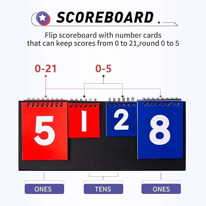 4x2 Ft Cornhole Boards Set, Premium Regulation Size Cornhole Boards with 8 All-Weather Bean Bags, Carrying Case and Scoreboard