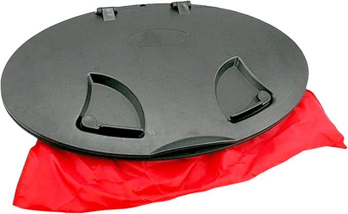 6/8/9 Inch Round Hatch Cover Deck Plate ABS Accessories Hatch Cover with Red Waterproof Bag for Kayak Boat Fishing Rigging