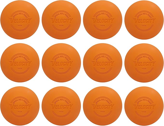 Velocity Lacrosse Balls - 1, 2, 3, 6, 12, 18, 24, 36, 60 and 120 Packs - for Practice, Official NFHS and College Approved Size
