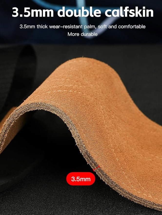 Leather Weight Lifting Gloves Wrist Straps for Weightlifting, Adjustable Weight Lifting Straps Cobra Grips, Gym Strap Gym Gloves for Men Women