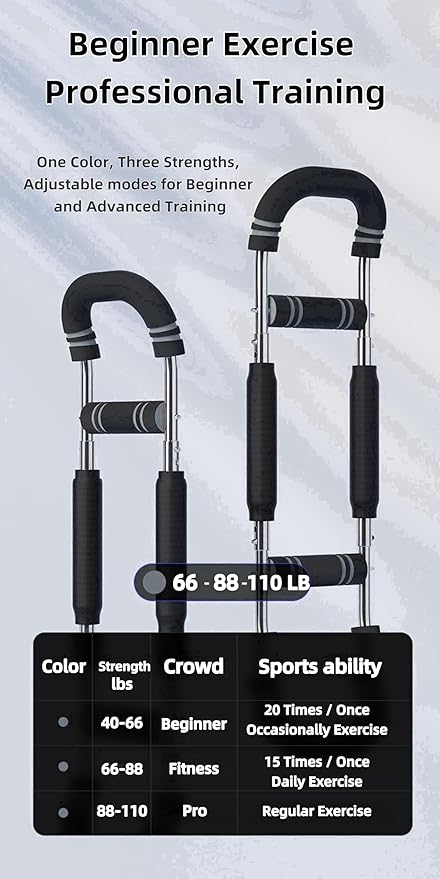 Twister Arm Trainer for Men, Adjustable Chest Workout Equipment, Mr Sculpt Gorilla Bar, Flexbar Arm & Forearm Strength Trainer for Home Gym Muscle Building