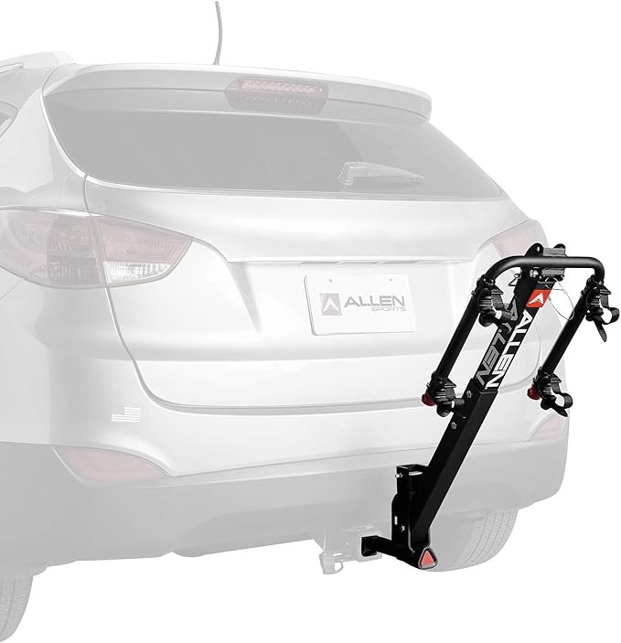 Allen Sports Deluxe Quick Install 2-Bike Hitch Rack, Model 1520RR, Black