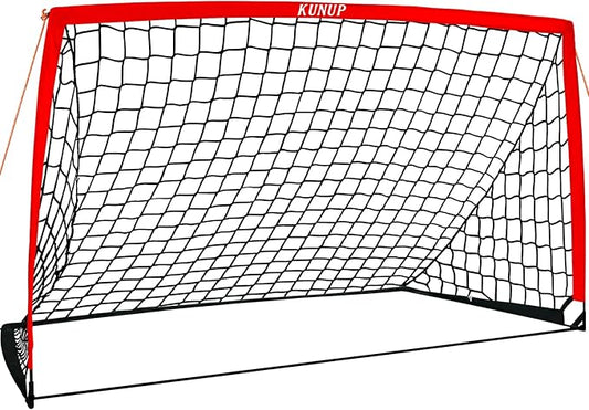 5×3 6x4 9x5 FT Portable Kids Soccer Goal for Backyard, Foldable Soccer Practice Net with Carrying Bag for Toddler Youth Adult Pop Up Soccer Training Equipment Indoor and Outdoor Sports Game