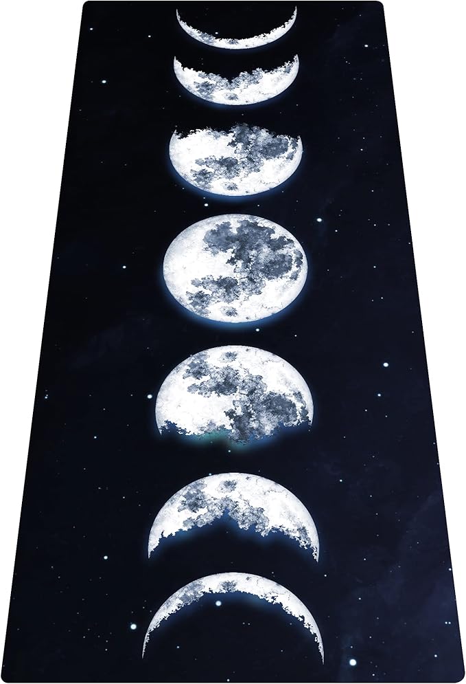nuveti TPE Large Yoga Mat Non-Slip Exercise Fitness Mat with Carry Bag Extra Wide Yoga Mats for Women 72"x32" Extra Thick 6mm for Home, Pilates and Floor Exercises Workout Mats